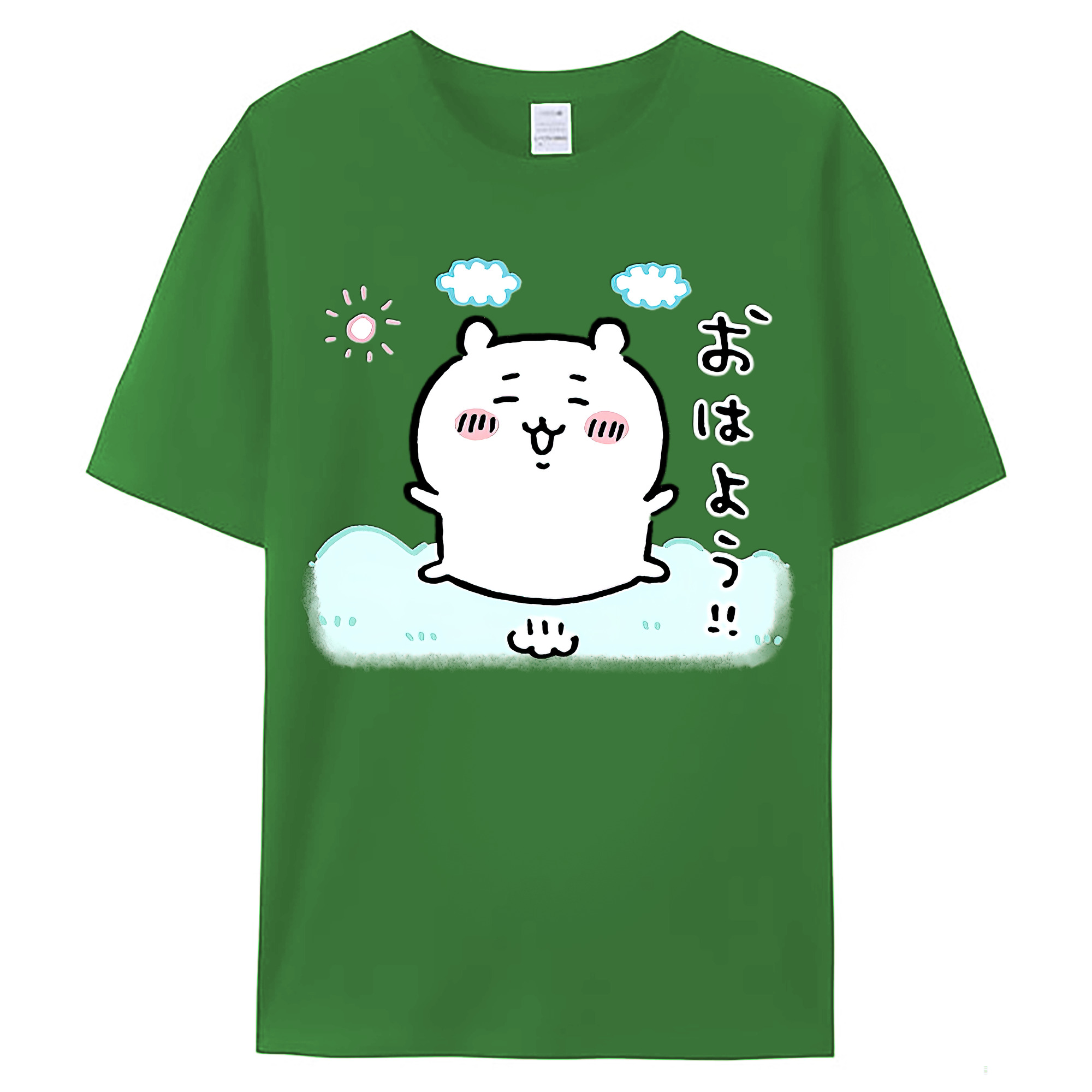 （画像用） ちいかわ ちいかわ Chii-kawa chiikawa レディースカジュアルプリントTシャツ（綿100％）